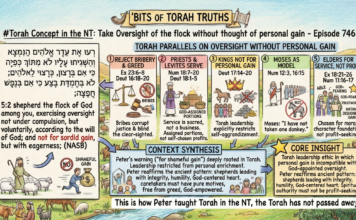 Bits of Torah Truths – #Torah Concept in the NT: Take Oversight of the flock w/o thought of personal gain – Episode 746