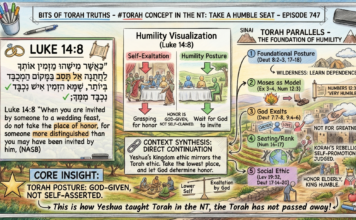 Bits of Torah Truths – #Torah Concept in the NT: Take a humble seat – Episode 747