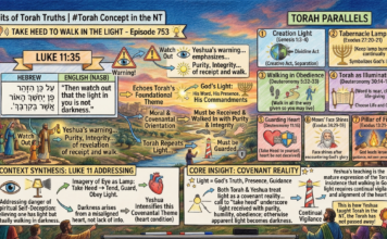 Bits of Torah Truths – #Torah Concept in the NT: Take Heed To walk in the light – Episode 753