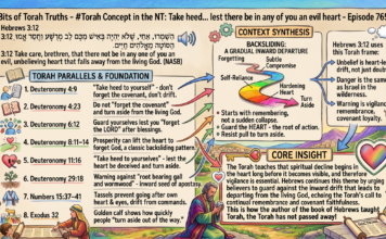Bits of Torah Truths – #Torah Concept in the NT: Take heed… lest there be in any of you an evil heart – Episode 765