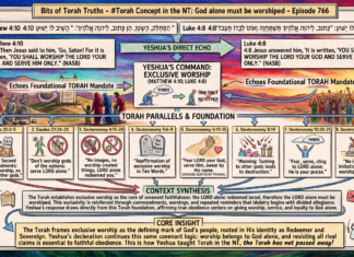 Bits of Torah Truths – #Torah Concept in the NT: God alone must be worshiped – Episode 766