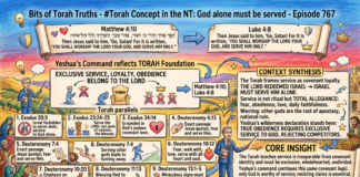Bits of Torah Truths – #Torah Concept in the NT: God alone must be served – Episode 767
