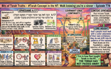 Bits of Torah Truths – #Torah Concept in the NT: Walk knowing you’re a sinner – Episode 778