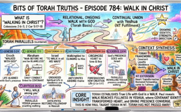 Bits of Torah Truths – #Torah Concept in the NT: Walk In Christ – Episode 784