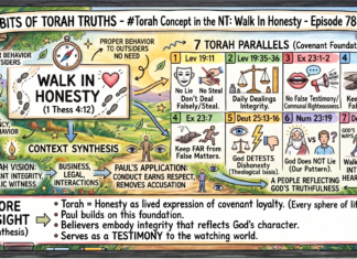 Bits of Torah Truths – #Torah Concept in the NT: Walk In Honesty – Episode 786