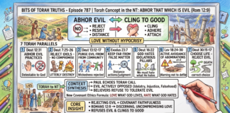 Bits of Torah Truths – #Torah Concept in the NT: Abhor that which is evil – Episode 787