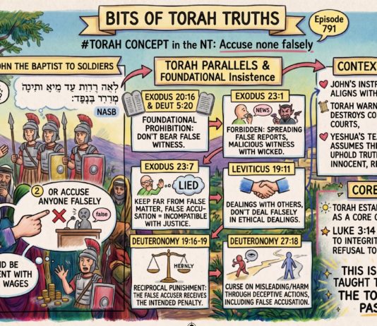 Bits of Torah Truths – #Torah Concept in the NT: Accuse None Falsely – Episode 791