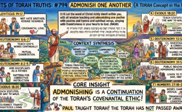 Bits of Torah Truths – #Torah Concept in the NT: Admonish one another – Episode 794
