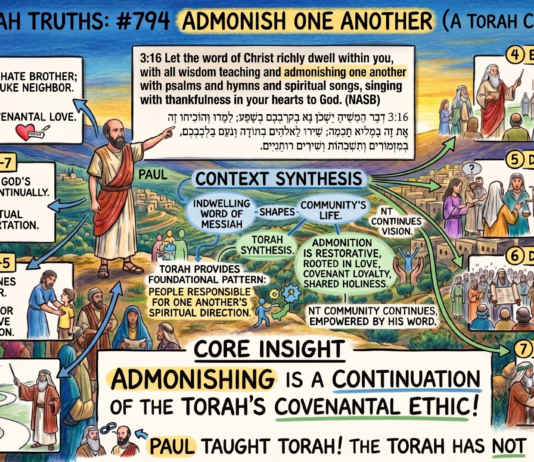 Bits of Torah Truths – #Torah Concept in the NT: Admonish one another – Episode 794