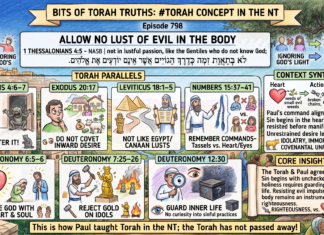 Bits of Torah Truths – #Torah Concept in the NT: Allow no lust of evil in the body – Episode 798