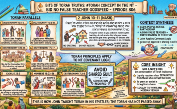 Bits of Torah Truths – #Torah Concept in the NT: Bid no false teacher god speed – Episode 806