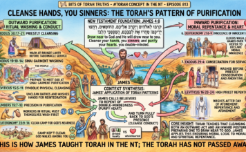 Bits of Torah Truths – #Torah Concept in the NT: Cleanse hands you sinners – Episode 813