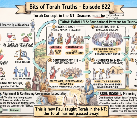 Bits of Torah Truths – #Torah Concept in the NT: Deacons must be – Episode 822