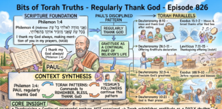 Bits of Torah Truths – #Torah Concept in the NT: Regularly thank God – Episode 826