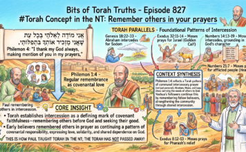 Bits of Torah Truths – #Torah Concept in the NT: Remember others in your prayers – Episode 827