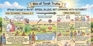Bits of Torah Truths – #Torah Concept in the NT: Appeal to others in love, not using authority to command them – Episode 829