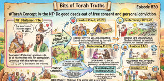 Bits of Torah Truths – #Torah Concept in the NT: Do good deeds out of free consent and conviction – Episode 830
