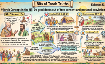 Bits of Torah Truths – #Torah Concept in the NT: Do good deeds out of free consent and conviction – Episode 830