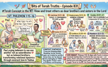 Bits of Torah Truths – #Torah Concept in the NT: View and treat others as dear brothers and sisters in the Lord – Episode 831