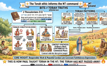 Bits of Torah Truths -#Torah Concept in the NT: Eat own bread in quietness- Episode 841
