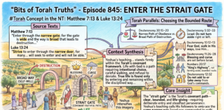 Bits of Torah Truths – #Torah Concept in the NT: Enter the straight gate – Episode 845