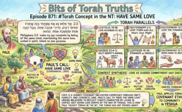Bits of Torah Truths – #Torah Concept in the NT: Have same love – Episode 871