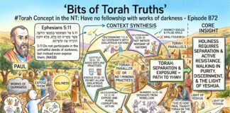 Bits of Torah Truths – #Torah Concept in the NT: Have no fellowship with works of darkness – Episode 872