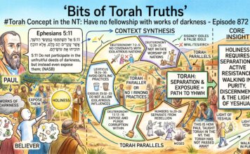 Bits of Torah Truths – #Torah Concept in the NT: Have no fellowship with works of darkness – Episode 872