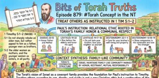Bits of Torah Truths – #Torah Concept in the NT: Treat others as instructed in 1 Tim 5:1–2 – Episode 879