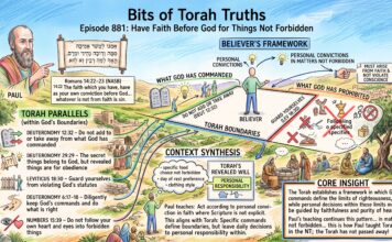 Bits of Torah Truths – #Torah Concept in the NT: Have faith before God for things not forbidden – Episode 881