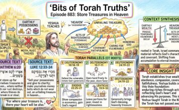 Bits of Torah Truths – #Torah Concept in the NT: Store treasures in heaven – Episode 883