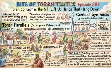 Bits of Torah Truths – #Torah Concept in the NT: Lift up hands that hang down – Episode 889
