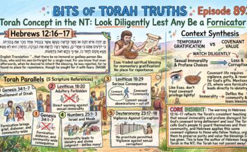 Bits of Torah Truths – #Torah Concept in the NT: Look diligently lest any be a fornicator – Episode 893