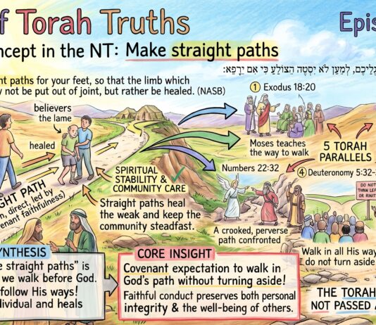 Bits of Torah Truths – #Torah Concept in the NT: Make straight paths – Episode 900